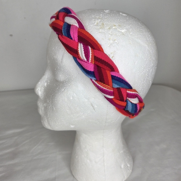 GiuliA OS Headband Vibrant Multicolor Braided From Peruvian Artisans-Reversible - Picture 4 of 12
